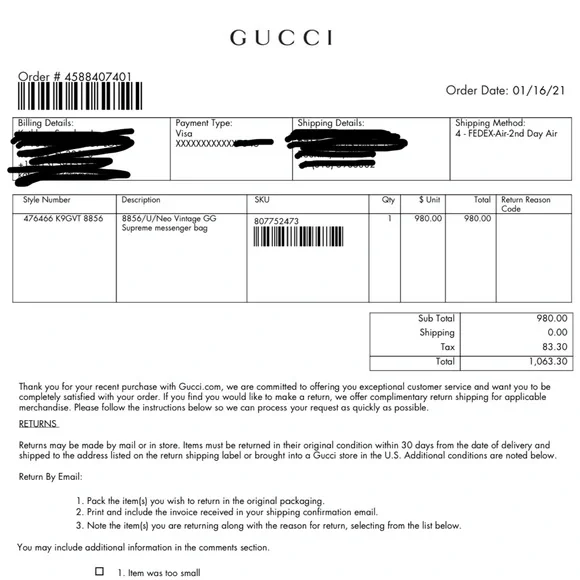 Gucci Neo Vintage GG Supreme Messenger Bag | ORIGINAL STRAP NOT INCLUDED!!!! - Picture 10 of 14